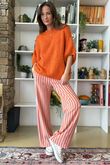 Big Softie Cap Sleeve Knit Top Aperol 